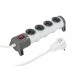 ATRA MULTI-SOCKET SPLITTER MOVABLE  4 SOCKETS 3M CABLE 7154