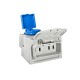 ATRA THREE-PHASE MODULE WITH COVER IP44 WHITE 7142