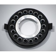 NIKOM DOWNLIGHT CIRCLE GLASS NG1002 BLACK