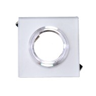 NIKOM DOWNLIGHT SQUARE MATT WHITE GLASS NG 01PS