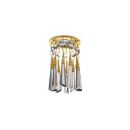 NIKOM DOWNLIGHT CRYSTALS GLASS ROUND A1112 GOLD