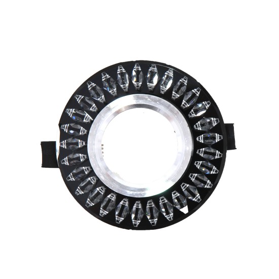 NIKOM DOWNLIGHT CIRCLE GLASS NG3019 BLACK CRYSTALS