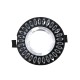 NIKOM DOWNLIGHT CIRCLE GLASS NG3019 BLACK CRYSTALS