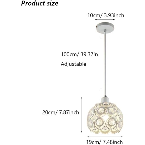 NIKOM PENDANT CRYSTALS NG 312-1A WHITE