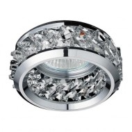 NIKOM DOWNLIGHT CIRCLE GLASS NG71056 CHROME CRYSTALS