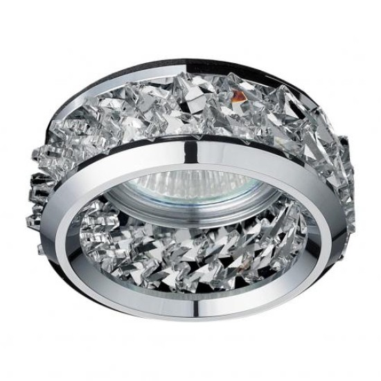 NIKOM DOWNLIGHT CIRCLE GLASS NG71056 CHROME CRYSTALS