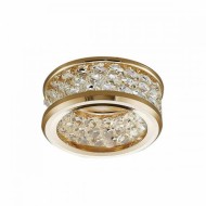 NIKOM DOWNLIGHT CIRCLE GLASS NG71056G GOLD CRYSTALS