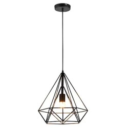 NIKOM METAL PENDUL NEGRU DIAMOND  NG74551/1P E27