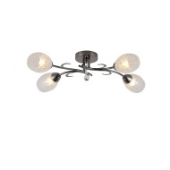 NIKOM CHANDELIER GRAPHITE PEARL NG74566-4