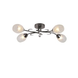 NIKOM CHANDELIER GRAPHITE PEARL NG74566-4