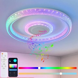NIKOM LED ПЛАФОНИЕРА HIT BТ SMART RGB+MUSIC APP 84W Ф50  LG8383