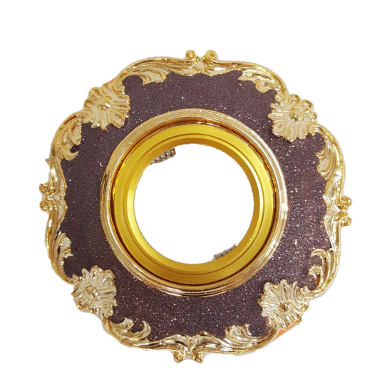 NIKOM DOWNLIGHT VINTAGE CIRCLE GYPSUM NG9036 RED, GOLD