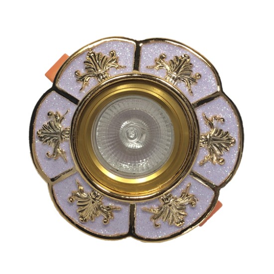 NIKOM DOWNLIGHT VINTAGE CIRCLE GYPSUM NG9066 WHITE GOLD