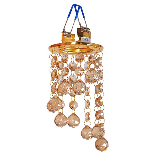 NIKOM DOWNLIGHT CRYSTALS GLASS ROUND A927 GOLD