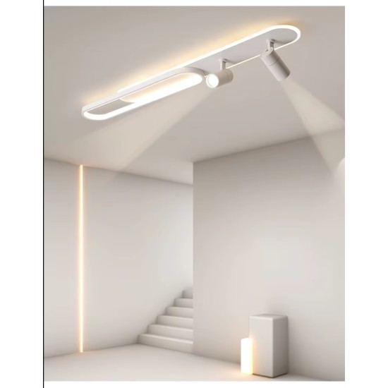 NIKOM LED CEILING LIGHT WHITE LINE 86W 7000LM MB5368W-100L