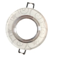 NIKOM DOWNLIGHT CIRCLE GLASS NG5496 WHITE SILVER