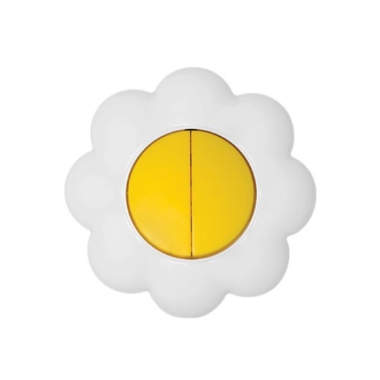 ÎNTRERUPĂTOR CU DOUĂ CIRCUITE METALKA MAJUR HAPPY 10A FLOARE 16.32.004