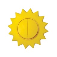 ÎNTRERUPĂTOR CU DOUĂ CIRCUITE METALKA MAJUR HAPPY 10A SOARE 16.61.004