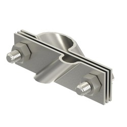 OBO BETTERMANN КЛЕМА,СВЪРЗВАЩА СКОБА ШИНА 40Х4-ПРЪТ Ф20mm-ПРОВОДНИК Ф8 V2A 5001617