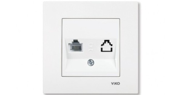 Viko Socket VIKO KARRE DATA SOCKET RJ11 CAT 3 TELEPHONE SOCKET