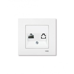VIKO KARRE ВИКО КАРЕ РОЗЕТКА КОМПЮТЪР RJ45 CAT 5E БЯЛ