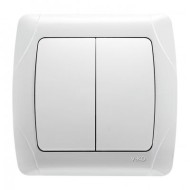 VIKO CARMEN DOUBLE SWITCH WHITE