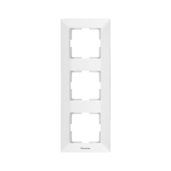 PANASONIC ARKEDIA FRAME 3 GANG VERTICAL WHITE 