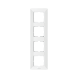 PANASONIC ARKEDIA FRAME 4 GANG VERTICAL WHITE WNTF0814-2WH
