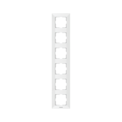PANASONIC ARKEDIA  FRAME 6 GANG VERTICAL WHITE WNTF0816-2WH