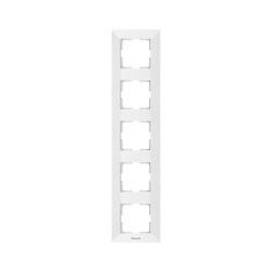 PANASONIC ARKEDIA FRAME 5 GANG VERTICAL WHITE 