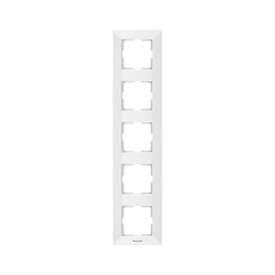 PANASONIC ARKEDIA FRAME 5 GANG VERTICAL WHITE