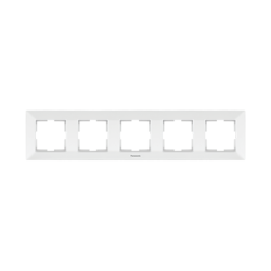 PANASONIC ARKEDIA  FRAME 5 GANG HORIZONTAL WHITE 