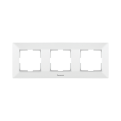 PANASONIC ARKEDIA FRAME 3 GANG HORIZONTAL WHITE 