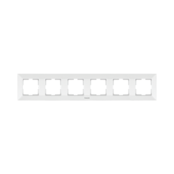 PANASONIC ARKEDIA  FRAME 6 GANG HORIZONTAL WHITE WNTF0806-2WH
