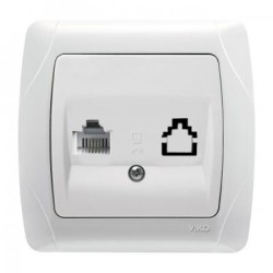 VIKO CARMEN CARMEN TELEPHONE SOCKET WHITE