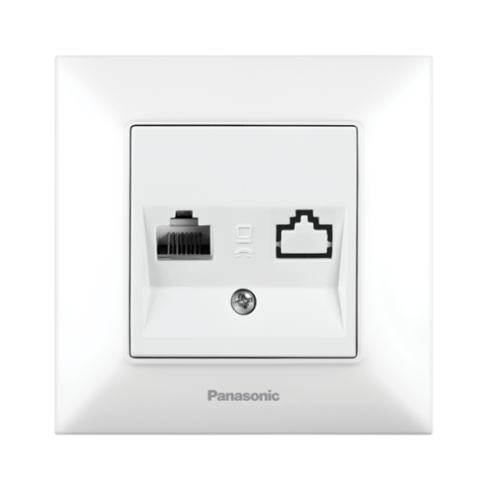 PANASONIC ARKEDIA WHITE RJ45 Cat 5e, Complete