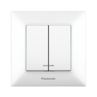 PANASONIC ARKEDIA КЛЮЧ СЕРИЕН/ДВОЕН СВЕТЕЩ СХ.5 БЯЛ СИ