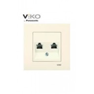 VIKO KARRE ВИКО КАРЕ ДВОЕН КОМПЮТЪР 2ХRJ45 CAT 5E КРЕМ