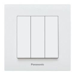 PANASONIC KARRE PLUS  3 GANGE ALB Intrerupator Ingropat 