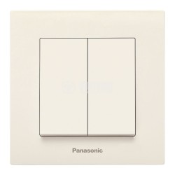 PANASONIC KARRE PLUS  2 GANGE CREM Intrerupator Ingropat 