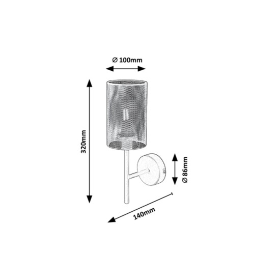 RABALUX DECORATIVE WALL LIGHT CALLIA 3020