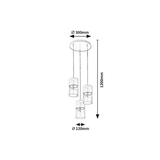 RABALUX CANDELABRU ZELKOVA 3155