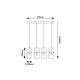 RABALUX CEILING LIGHT CHANDELIER ZELKOVA 3156