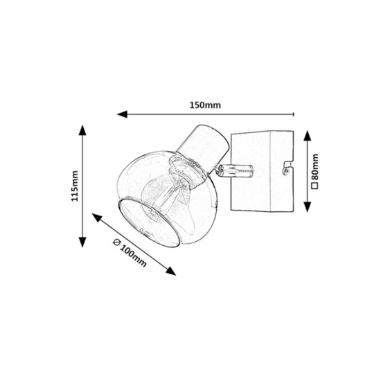 RABALUX DECORATIVE WALL LIGHT SULLIVAN 3295