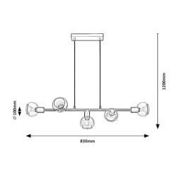 RABALUX CANDELABRU SULLIVAN 3297