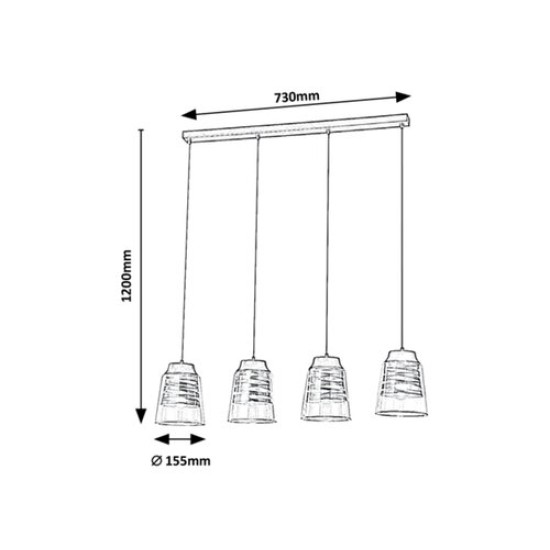 RABALUX CANDELABRU ZENAIDA 3544