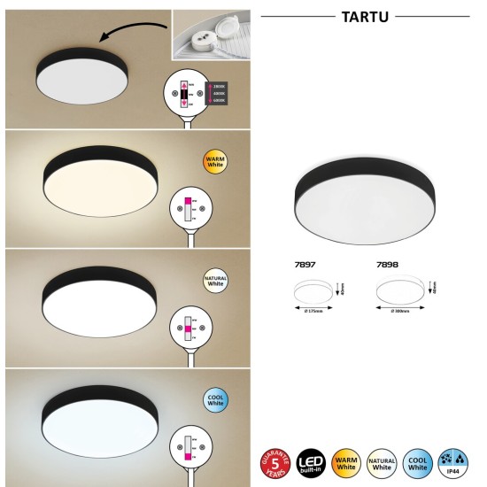 RABALUX LED ВЪНШЕН ПЛАФОН TARTU 7898
