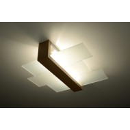SOLLUX LAMPA DE TAVAN FENIKS 2 SL.0076 NATURAL LEMN