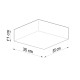 SOLLUX CEILING LIGHT HORUS 35 BLACK E27 2x60W IP20 SL.0136