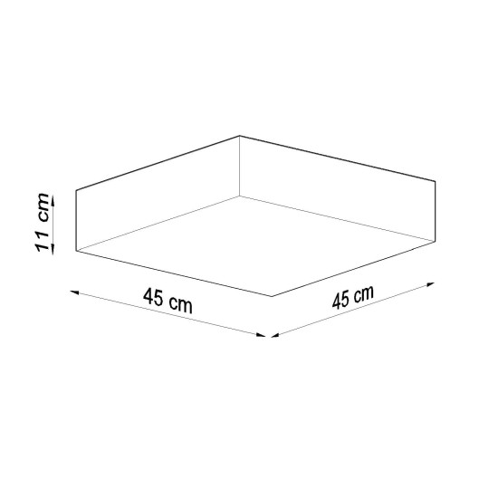 SOLLUX CEILING LIGHT HORUS 45 GREY E27 3x60W IP20 SL.0140